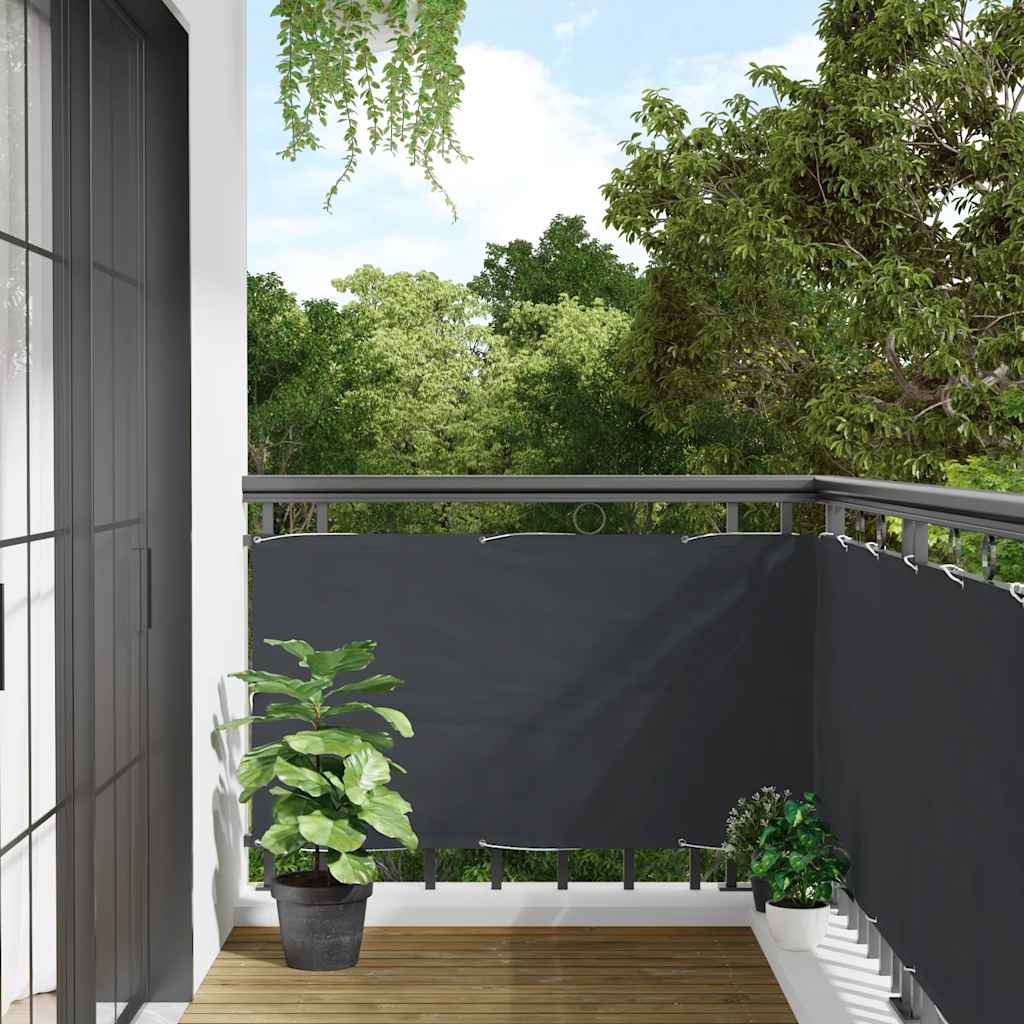 Balkon-Sichtschutz Anthrazit 600x90 cm PVC